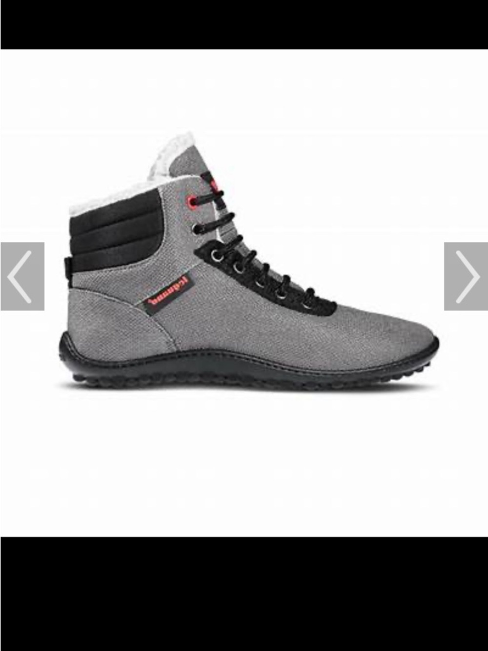 New Leguano Gray Cozy Lined Lace-Up Winter Boots, Never worn.